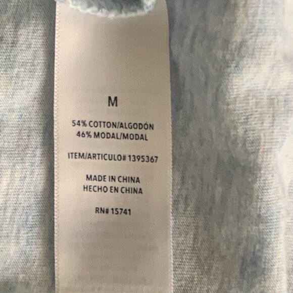 Splendid Star Print Short Sleeve Crew Neck Tee Womens Sz M Blue 139J - Picture 7 of 8